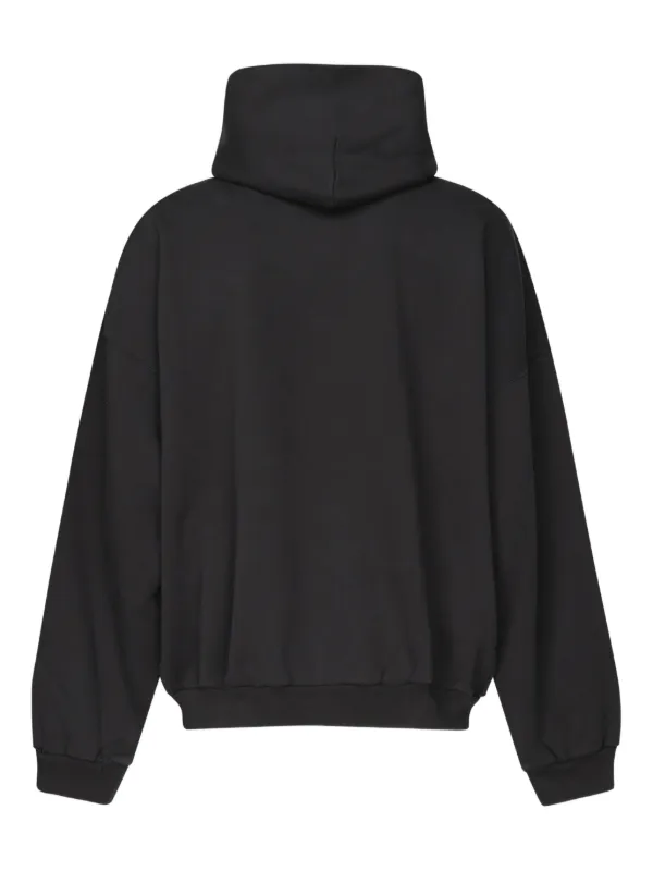 Balenciaga Optical eye-chart Print Hoodie | Black | FARFETCH