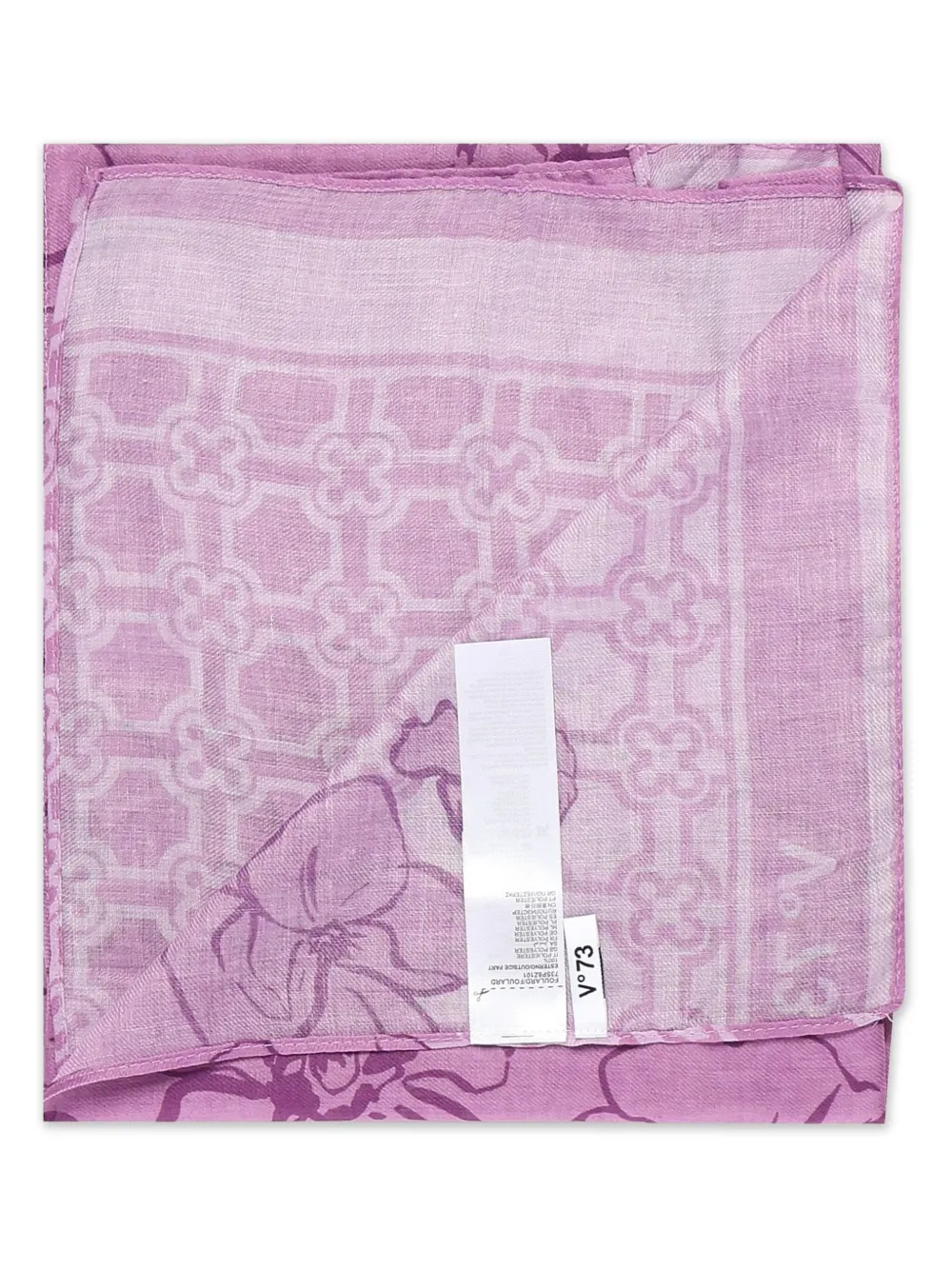 V°73 Sjaal met bloemenprint - Paars