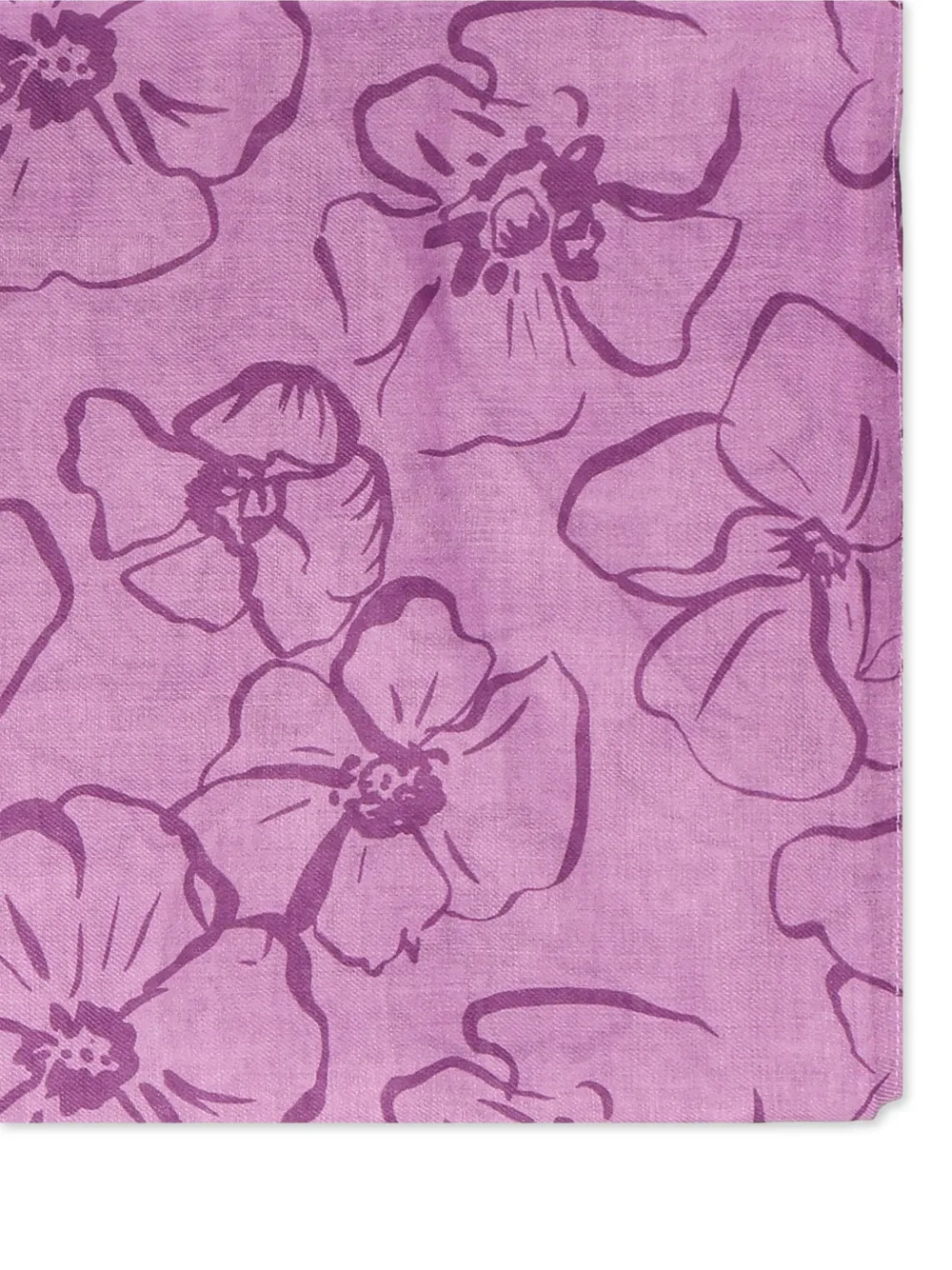 floral-print scarf