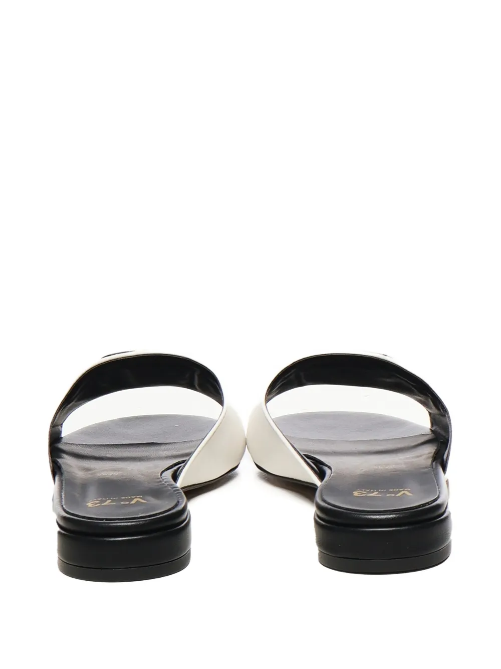 V°73 Janette logo-plaque open-toe sandals White
