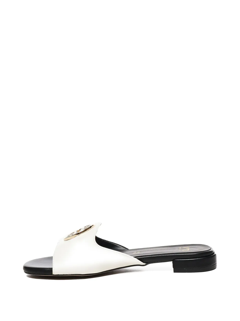 V°73 Janette logo-plaque open-toe sandals White