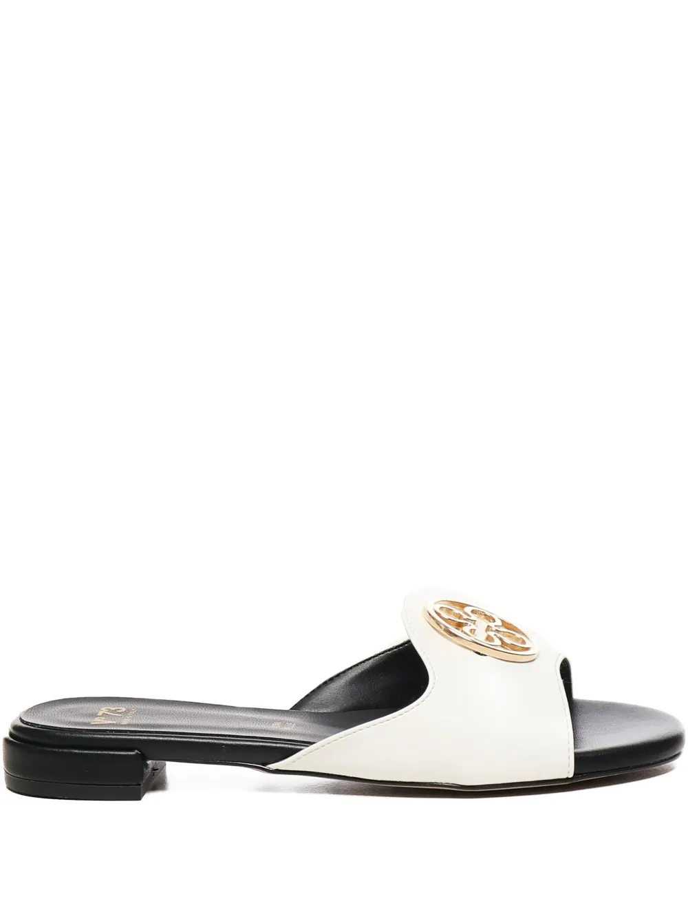 V°73 Janette logo-plaque open-toe sandals White