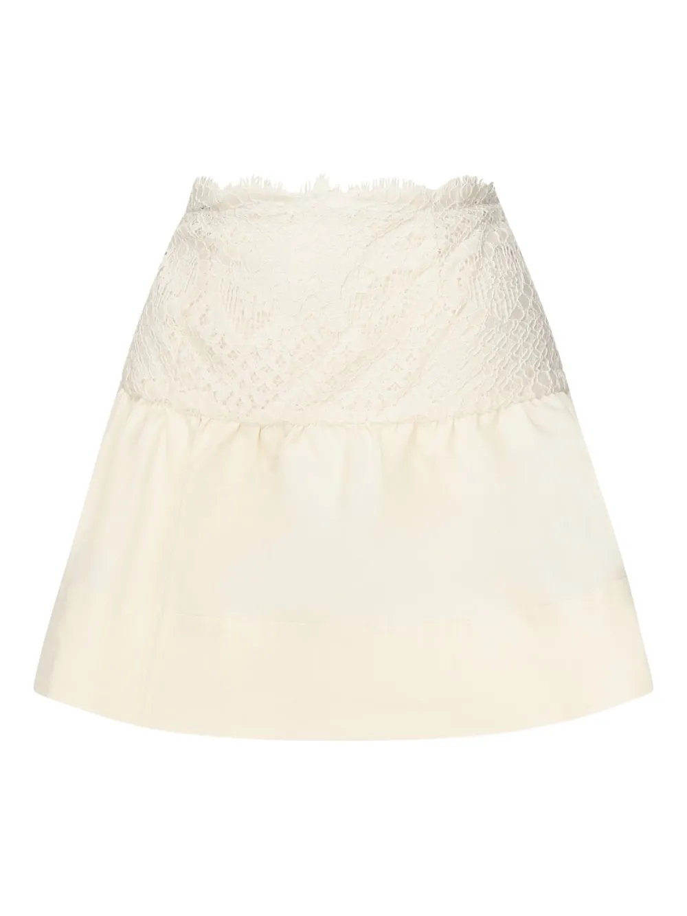 For Love & Lemons Lace-panelled Miniskirt