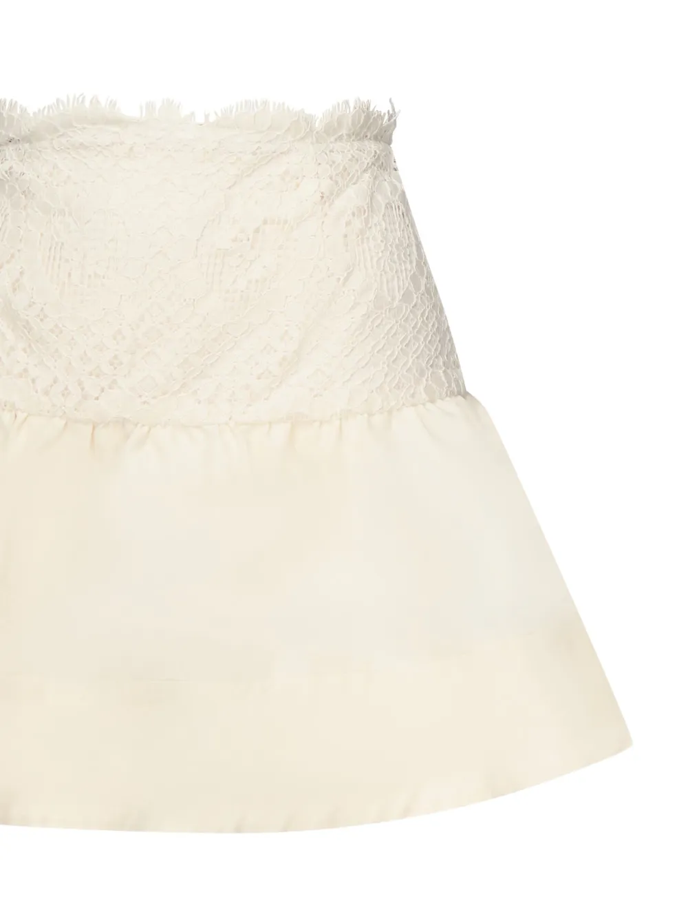 For Love & Lemons Lace-panelled Miniskirt