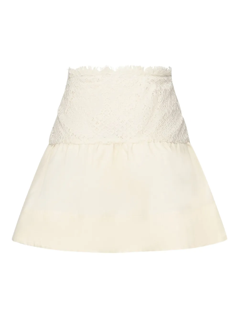For Love & Lemons Lace-panelled Miniskirt