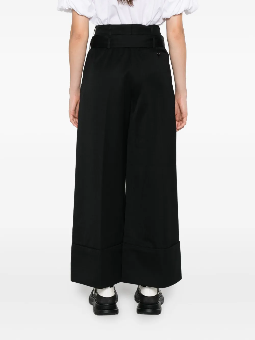 Simone Rocha belted trousers Zwart