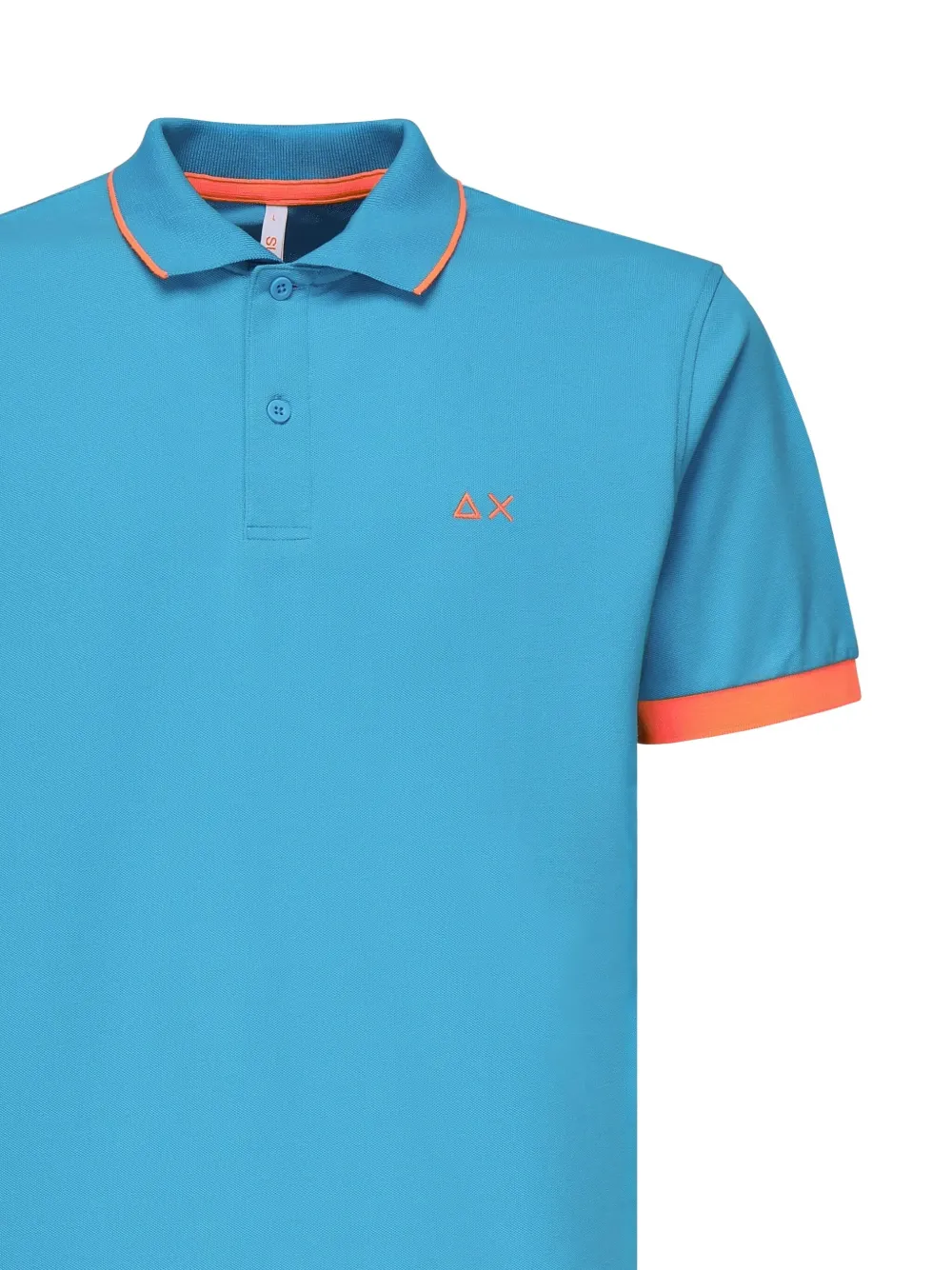 Sun68 Poloshirt met contrasterende afwerking Blauw