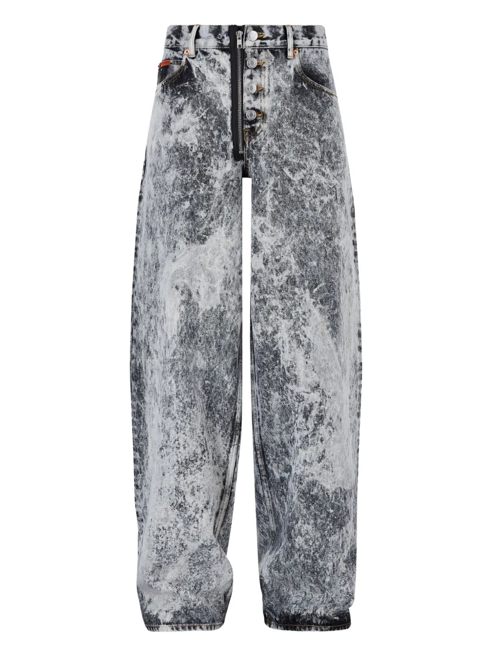 Martine Rose acid-wash zip-fly jeans | Grey | Image 1