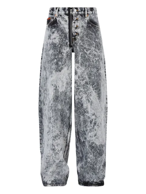 Martine Rose acid-wash zip-fly jeans