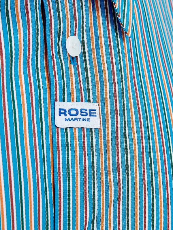 Martine Rose ストライプ シャツ | ブルー | FARFETCH JP