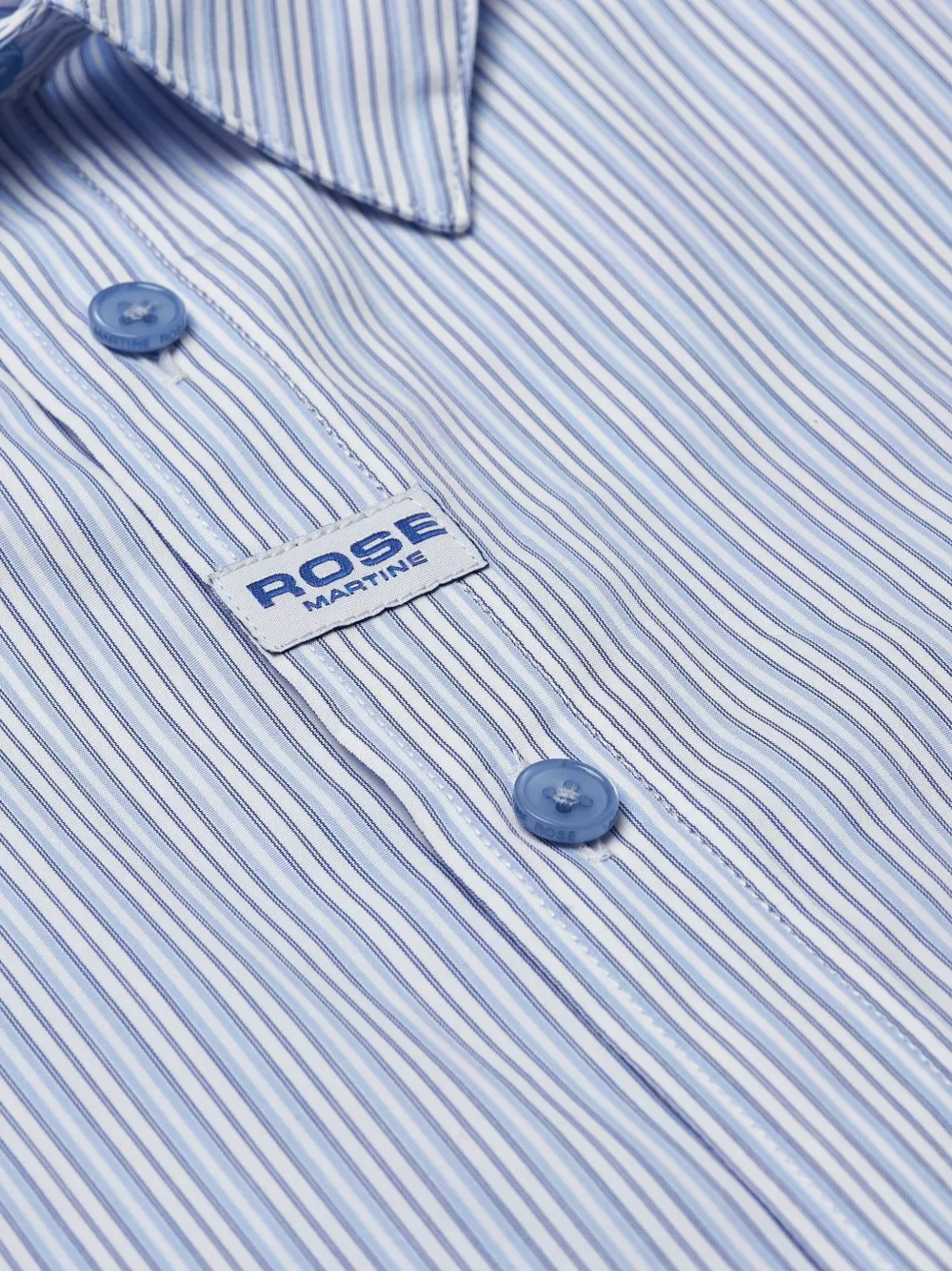 Martine Rose Gestreept shirt Blauw