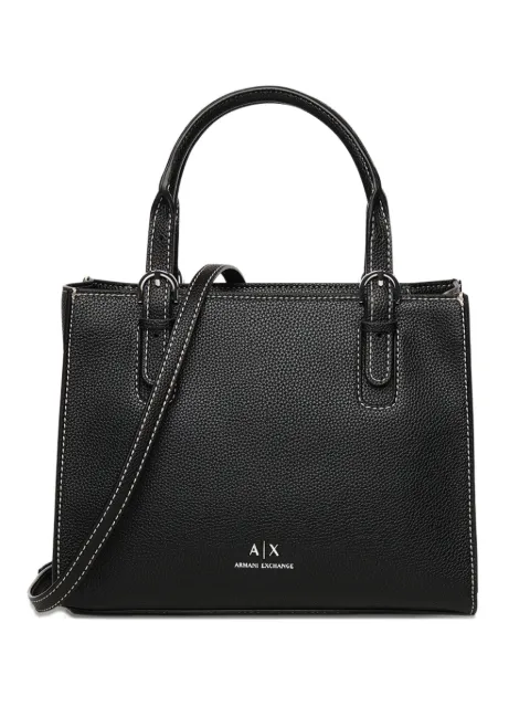 Armani Exchange Bolsa tiracolo com placa de logo