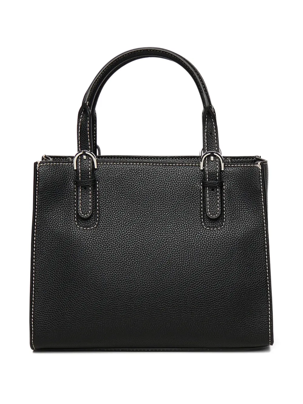 Armani Exchange logo-plaque shoulder bag Zwart