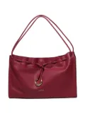 Coccinelle Isabella drawstring leather shoulder bag - Red