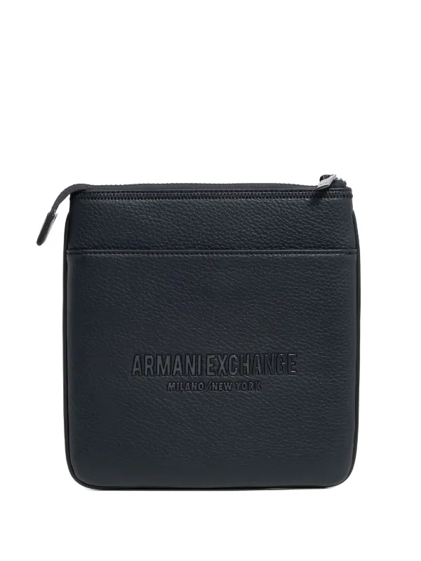 Armani Exchange Miami logo-plaque messenger bag