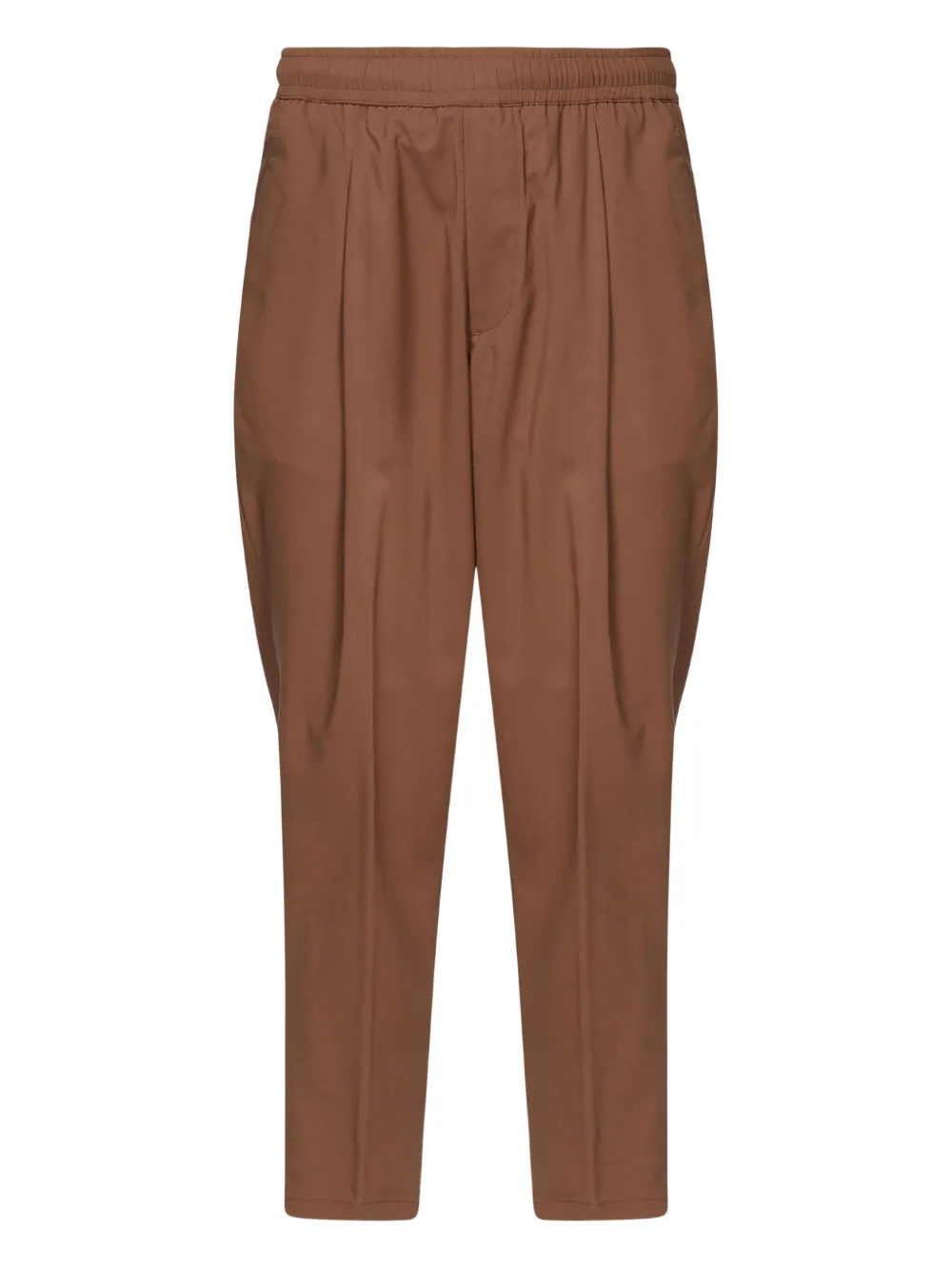 Giuliano Galiano pleat-detailed elastic-waist trousers | Brown | Image 1