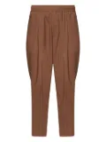 Giuliano Galiano pleat-detailed elastic-waist trousers - Brown