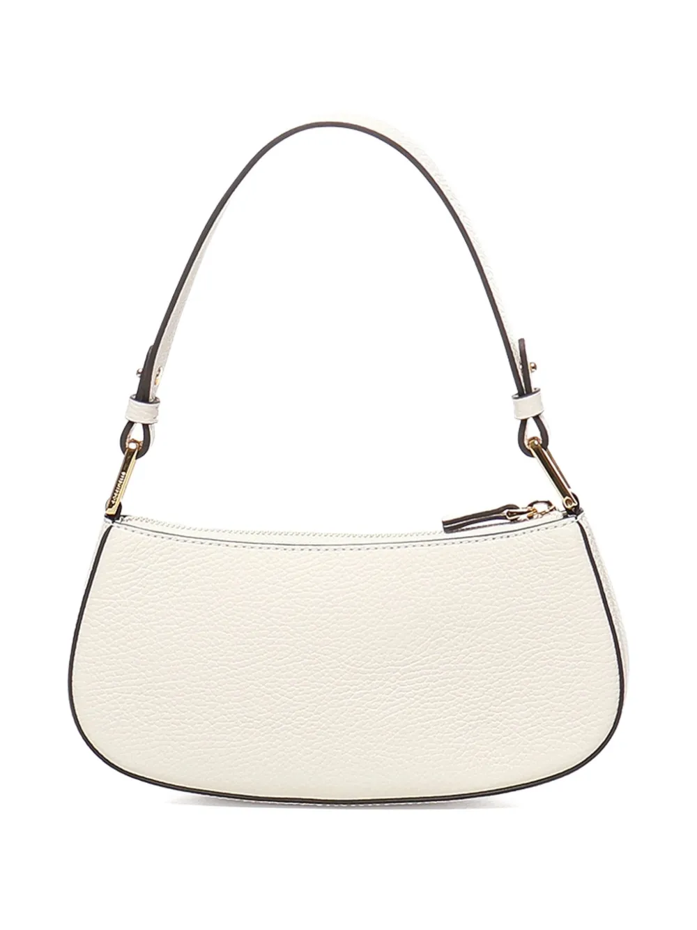 Coccinelle Gewelfde schoudertas met rits - Beige