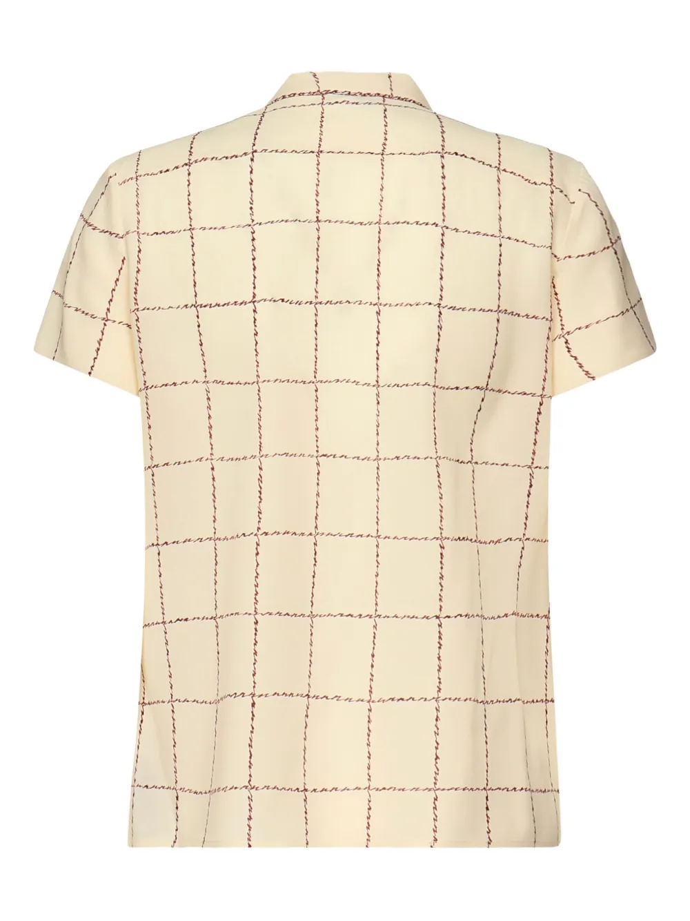Loro Piana Febe zijden blouse met strik Beige