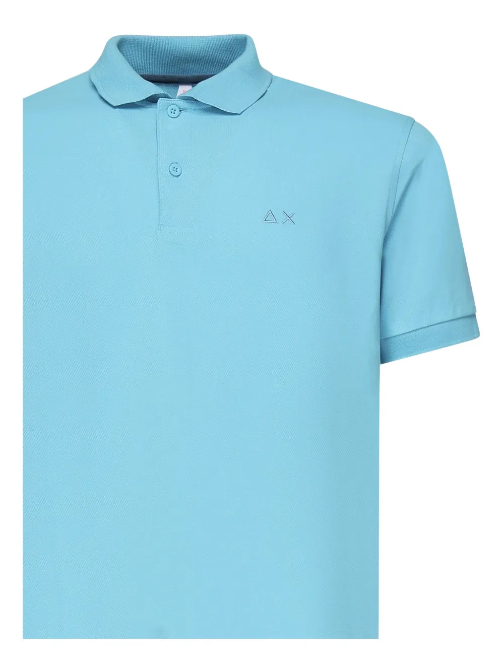 Sun68 Embroidered-logo Polo Shirt In Blue
