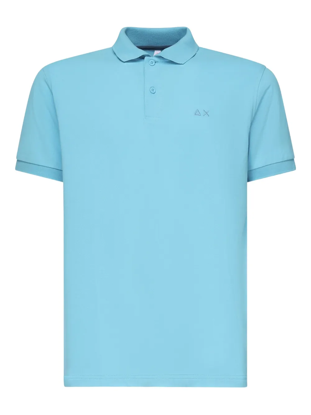 Sun68 Embroidered-logo Polo Shirt In Blue