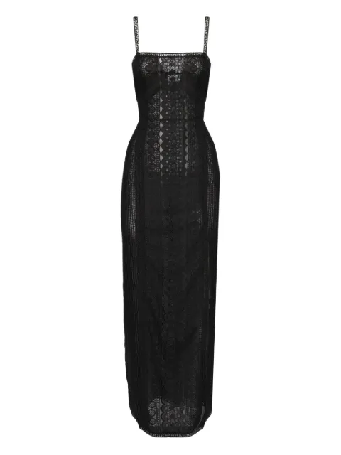 Charo Ruiz Ibiza Vestido longo com recorte de renda