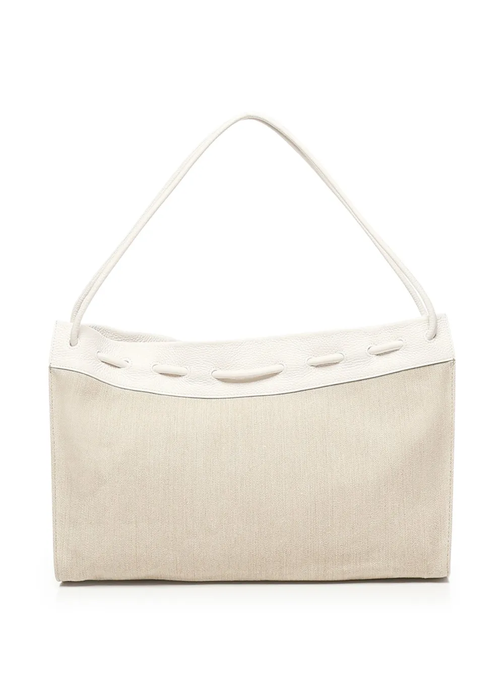 Coccinelle Isabela schoudertas van linnen-katoen Beige