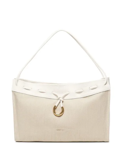 Coccinelle Isabela linen-cotton shoulder bag