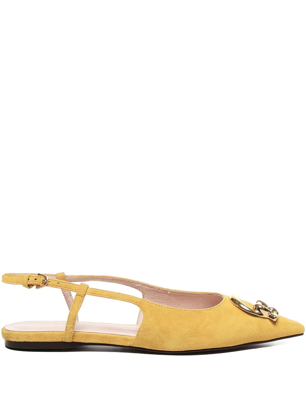 Coccinelle C-me slingback flats Yellow