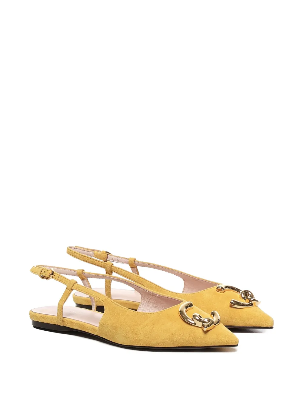 Coccinelle C-me slingback flats Yellow