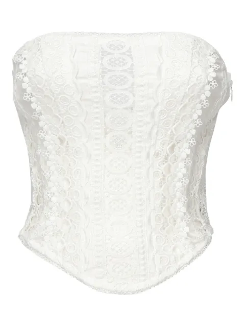 Charo Ruiz Ibiza lace-panel corset top