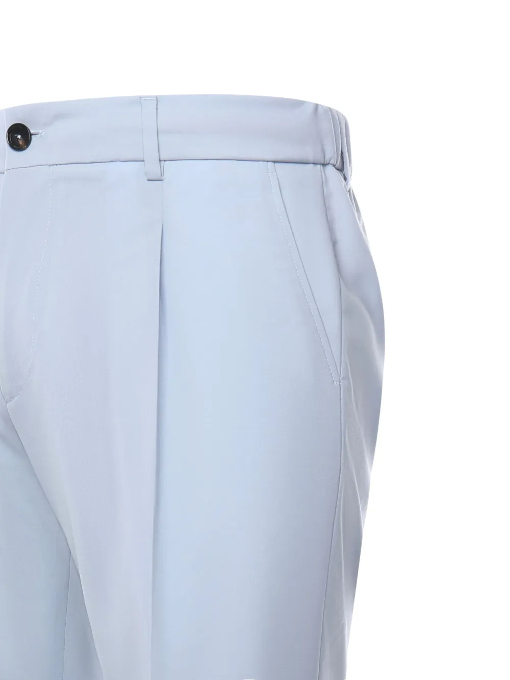 Be Able Pleated Wool Shorts In Blue