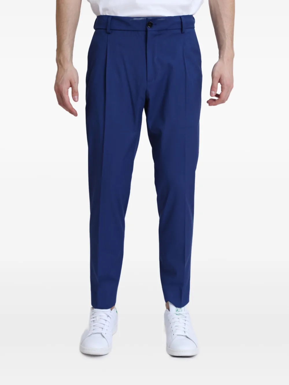BE ABLE pleated elastic-waist trousers | Blue | Image 1