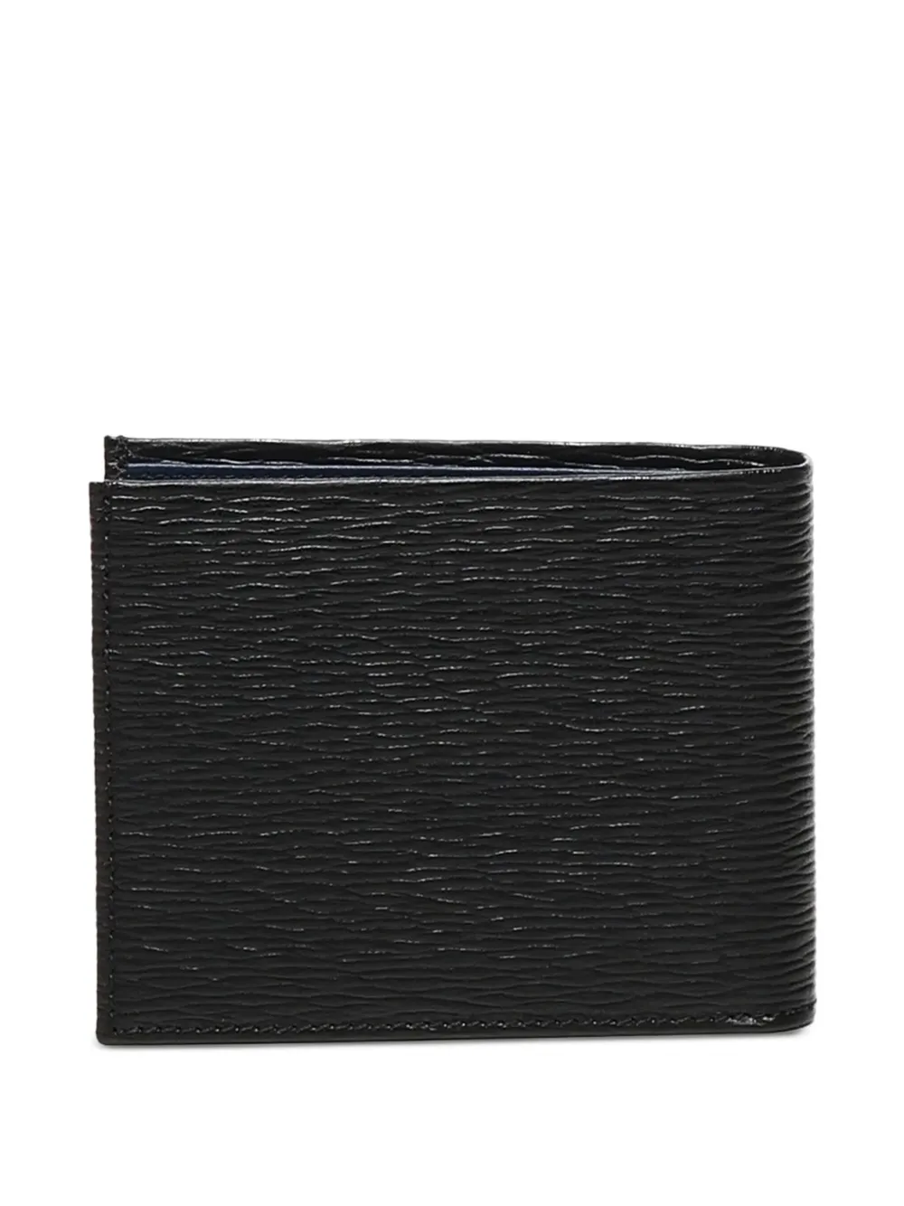 Ferragamo Leren portemonnee met logoplakkaat Zwart