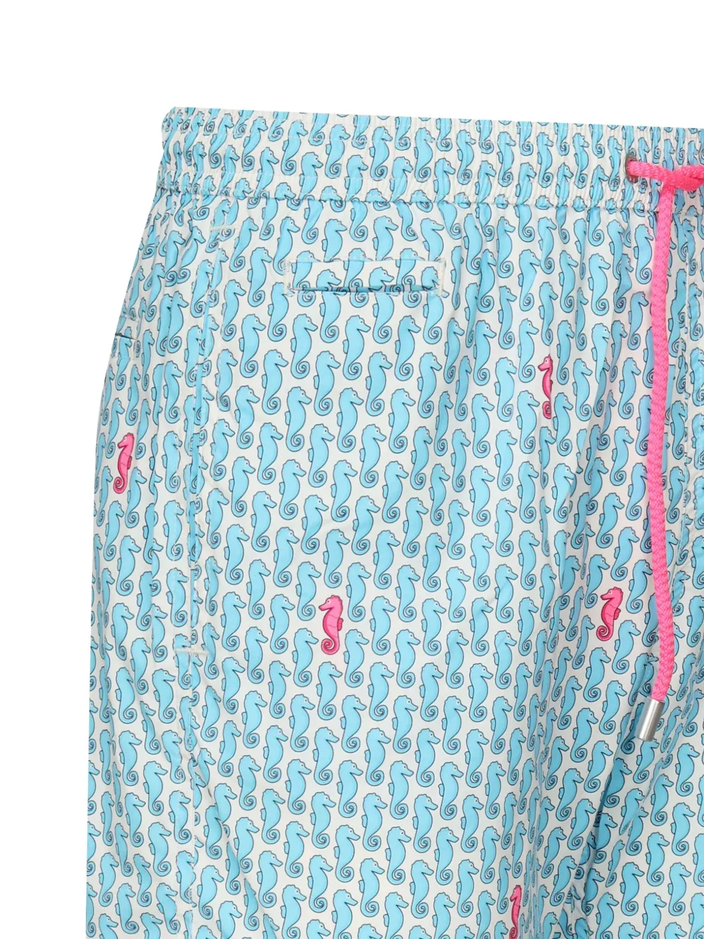 MC2 Saint Barth seahorse-print drawstring swim shorts Blauw