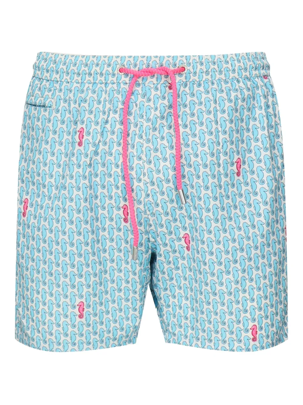MC2 Saint Barth seahorse-print drawstring swim shorts Blauw