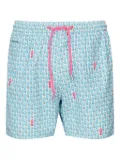 MC2 Saint Barth seahorse-print drawstring swim shorts - Blue