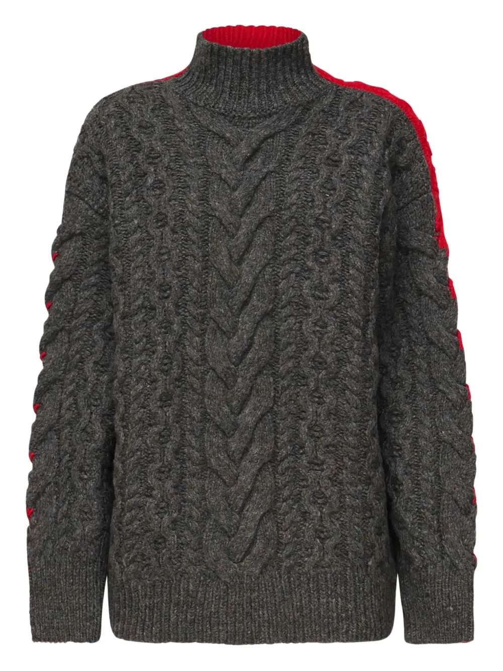 Stella McCartney cable-knit high-neck sweater | Grey | Image 1