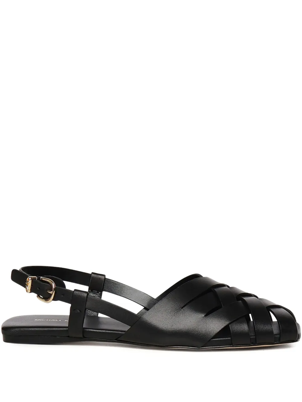 Michael Kors woven buckle sandals Black