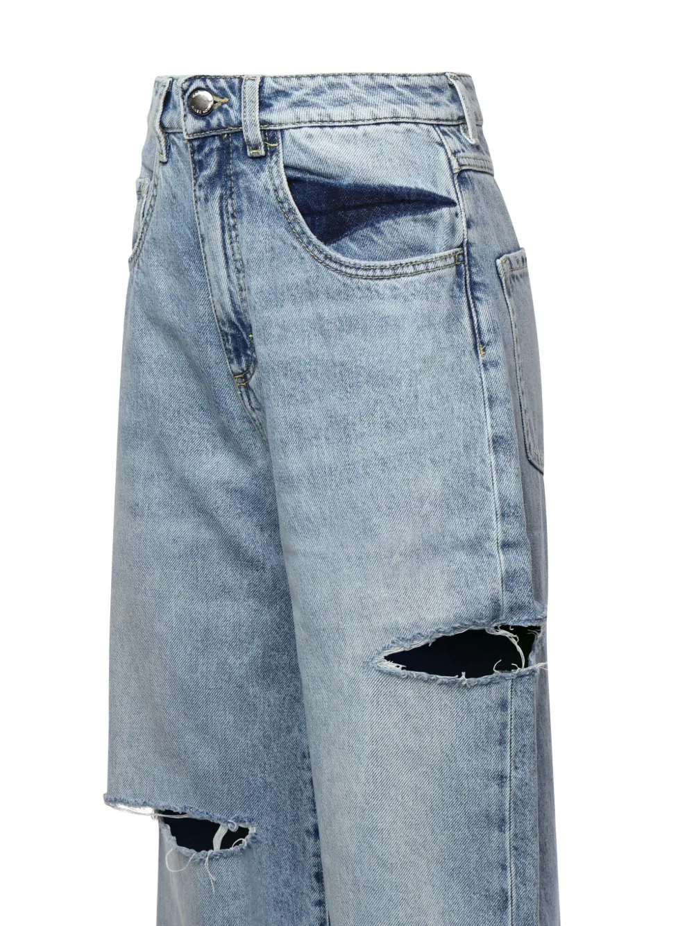 ICON DENIM Poppy cut-out jeans Blauw