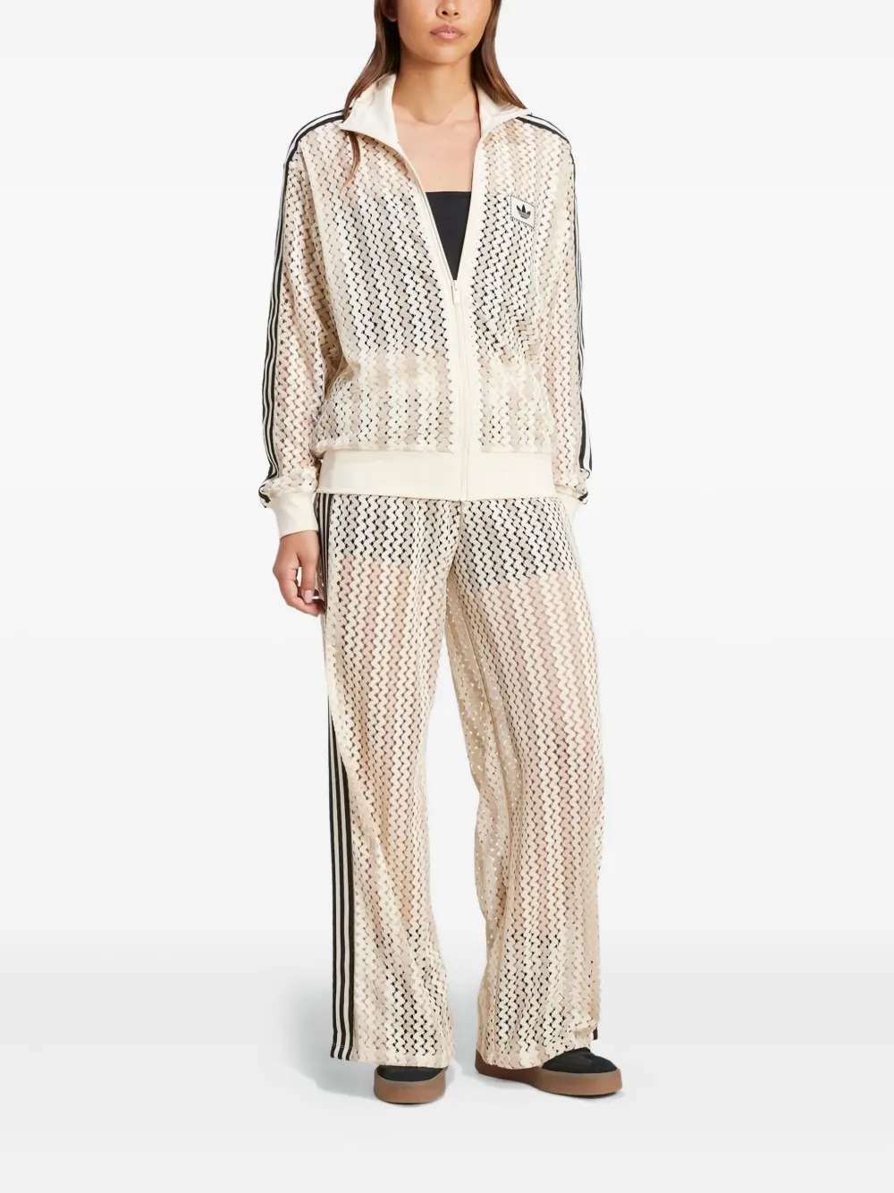 adidas Firebird crochet-detail bomber jacket | Bomber Jackets | Image 2