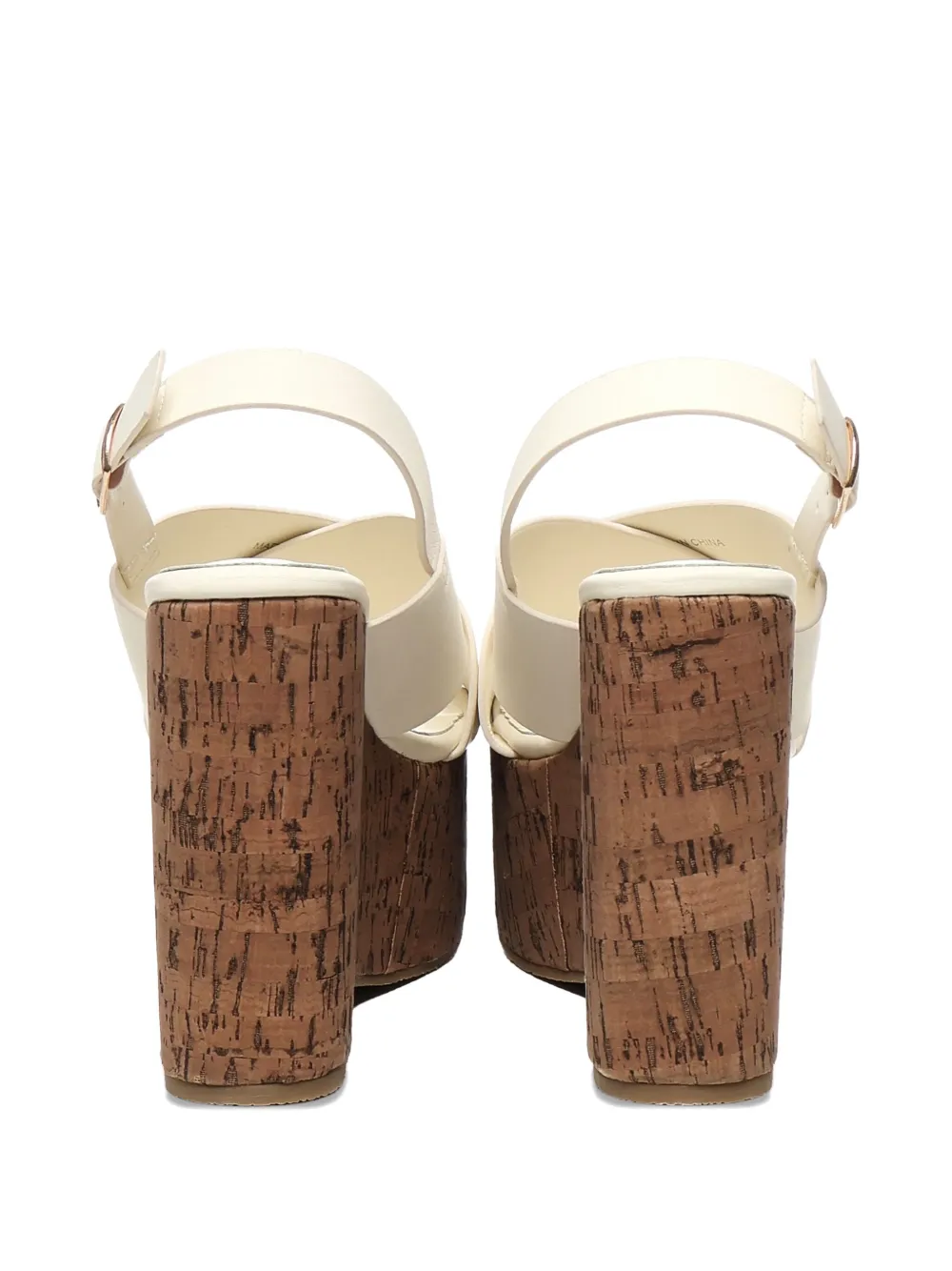 V°73 100mm Kornelia cross-strap wedge sandals Neutrals