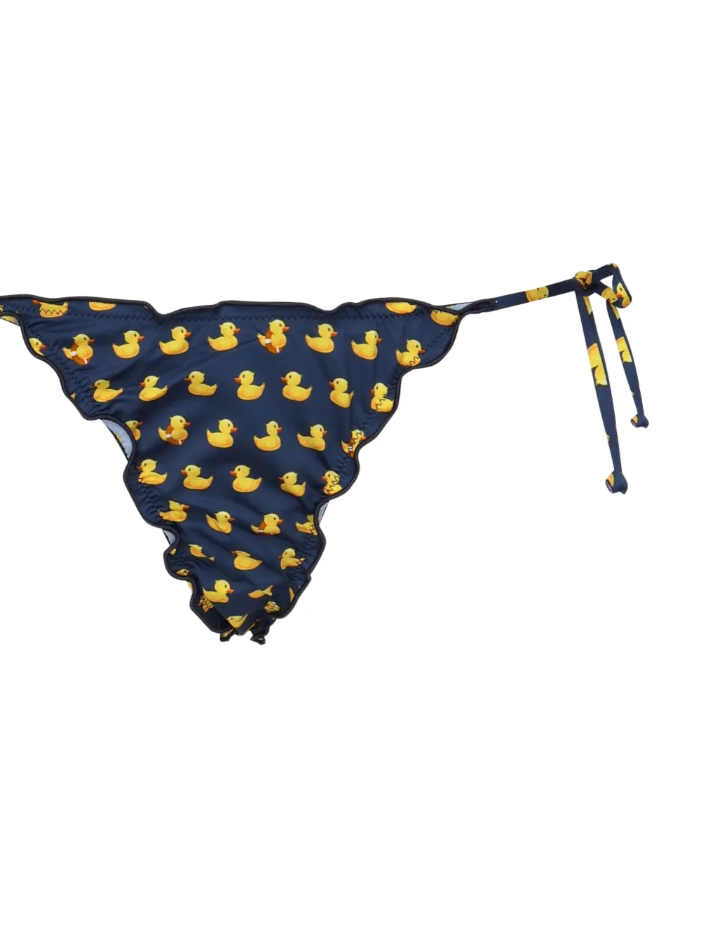 MC2 Saint Barth Bikinislip met eendenprint en ruches Blauw