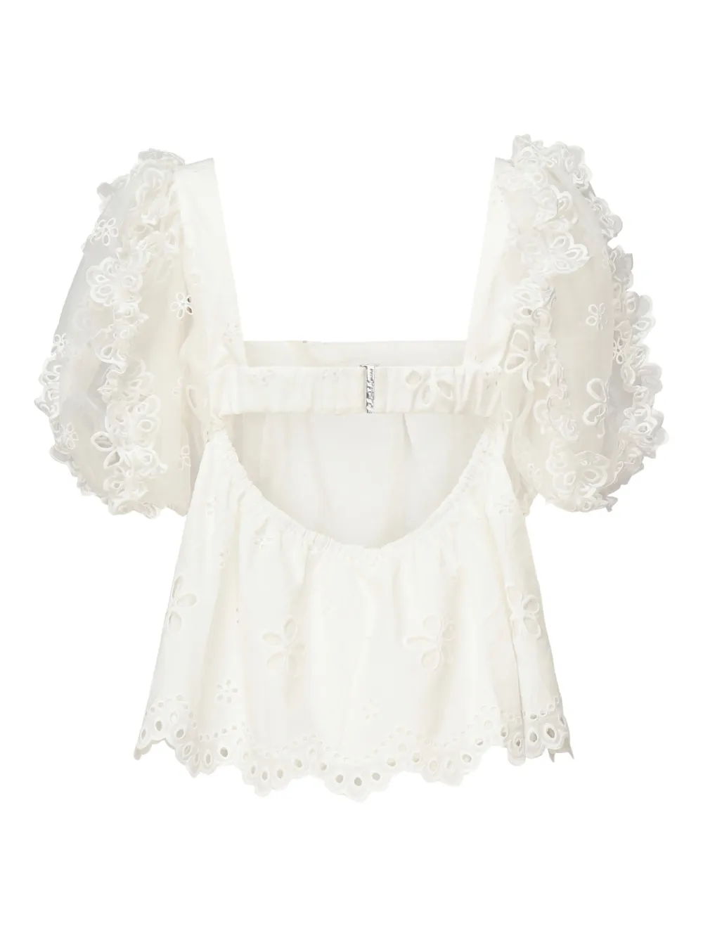 For Love And Lemons eyelet-embroidered puff-sleeve top | Blouses | Image 2