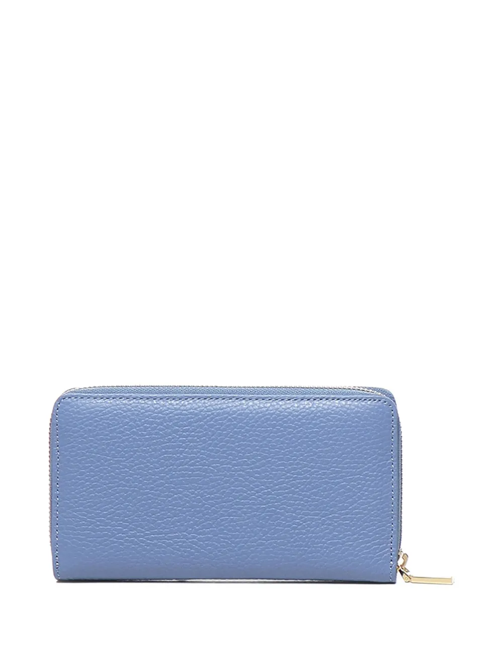 Coccinelle Portemonnee van bewerkt leer met rits Blauw