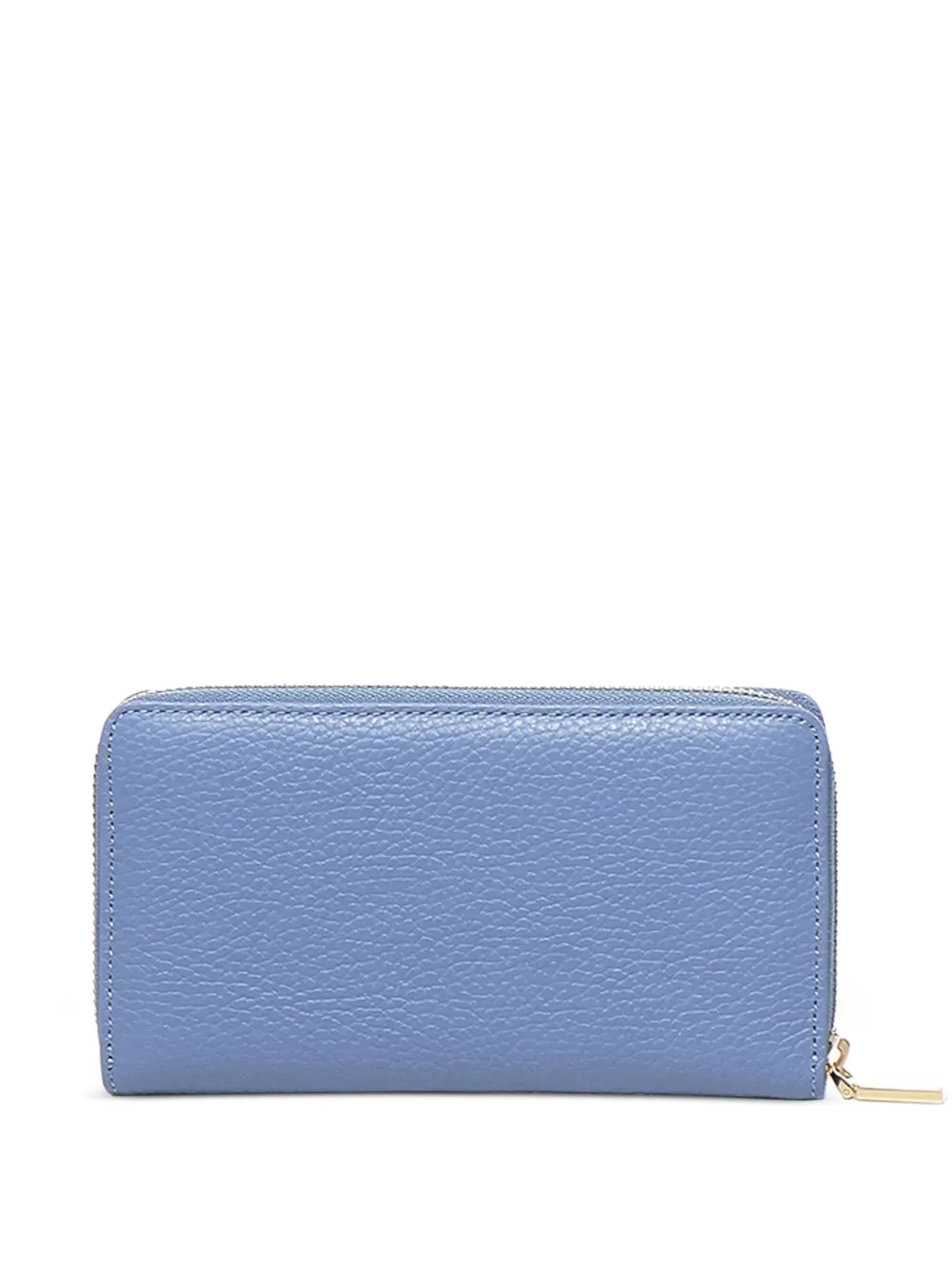 Coccinelle Portemonnee van bewerkt leer met rits - Blauw