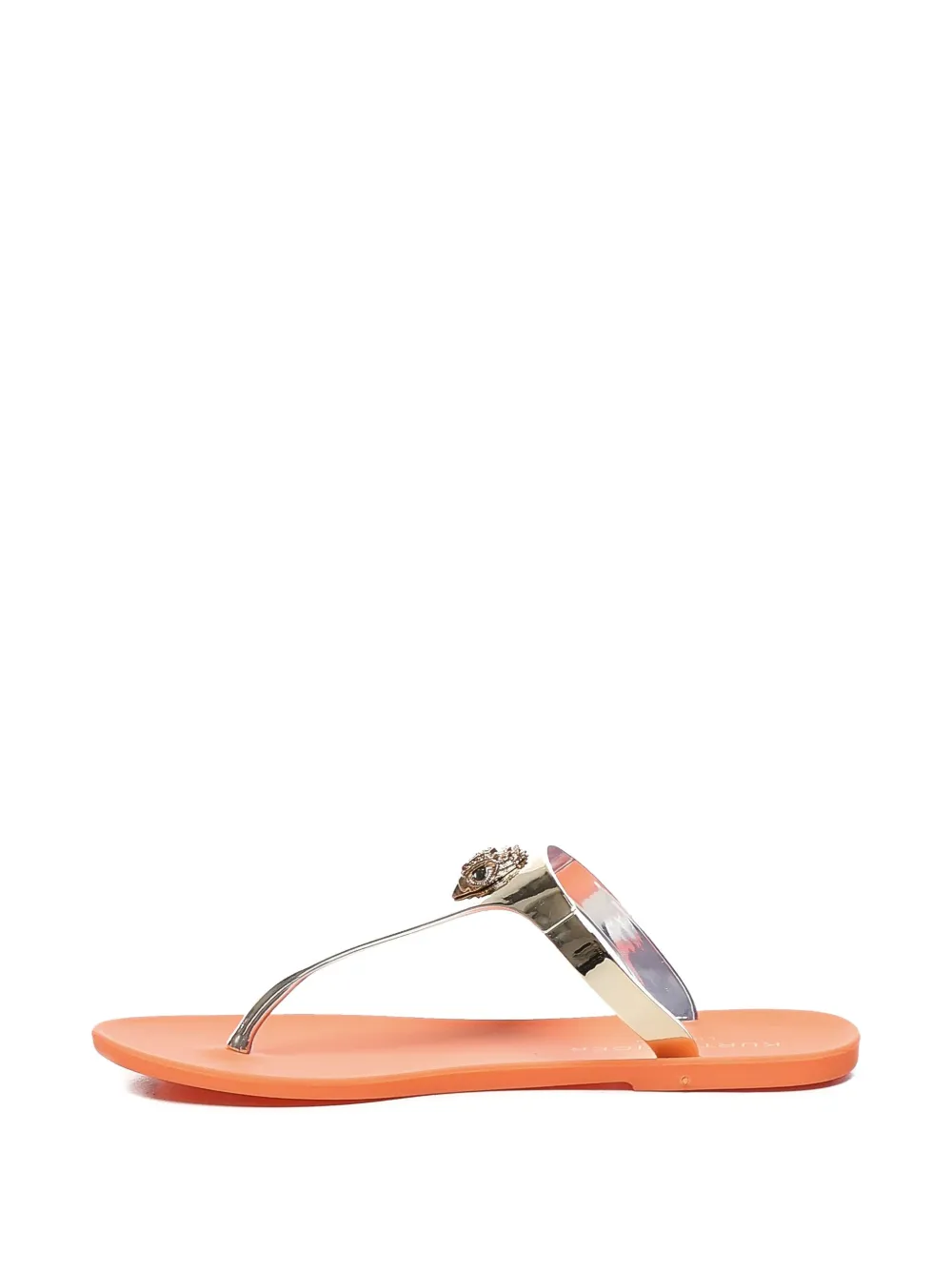 Kurt Geiger Logo-embellished T-bar Sandals In Multi