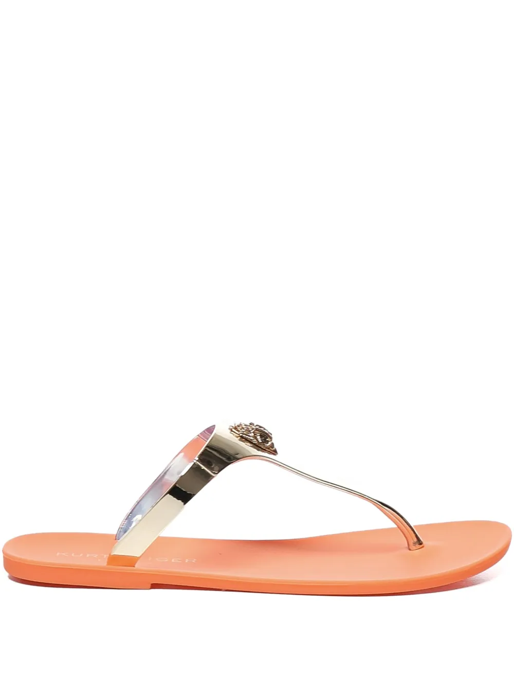 Kurt Geiger Logo-embellished T-bar Sandals In Multi