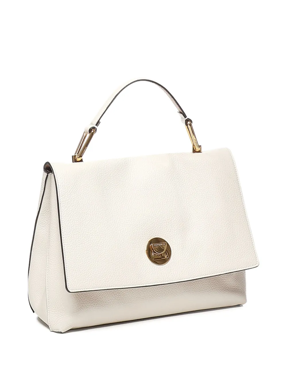 Coccinelle Handtas met bewerkte textuur Beige