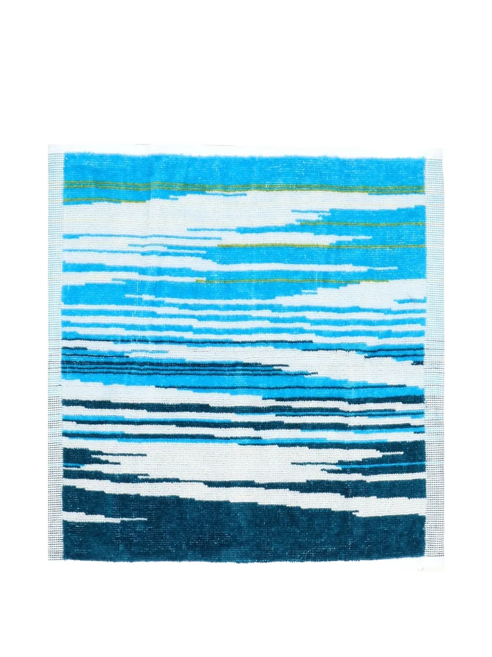 Missoni Home striped cotton towel set (30cm x 30cm) - ブルー Missoni Home striped cotton towel set (30cm x 30cm) - ブルー